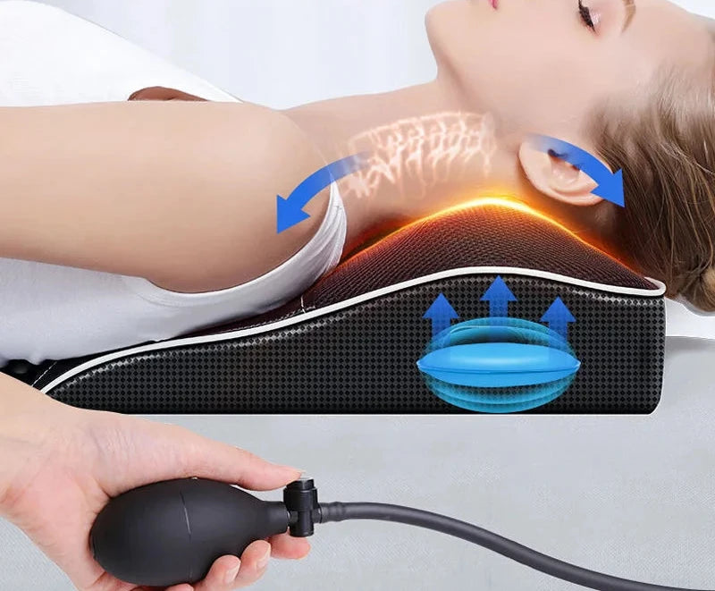 jinkairui Head Neck Cervical Traction Body Massager with Heating Technology for Whole Body Muscle Relief and Relaxation