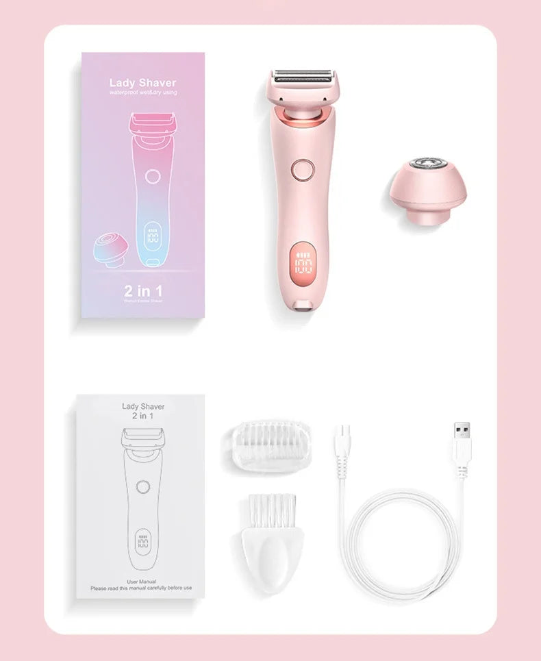 Cordless Female Shaver for Smooth and Effortless Hair Removal