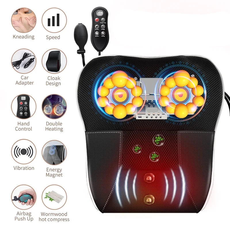 jinkairui Head Neck Cervical Traction Body Massager with Heating Technology for Whole Body Muscle Relief and Relaxation