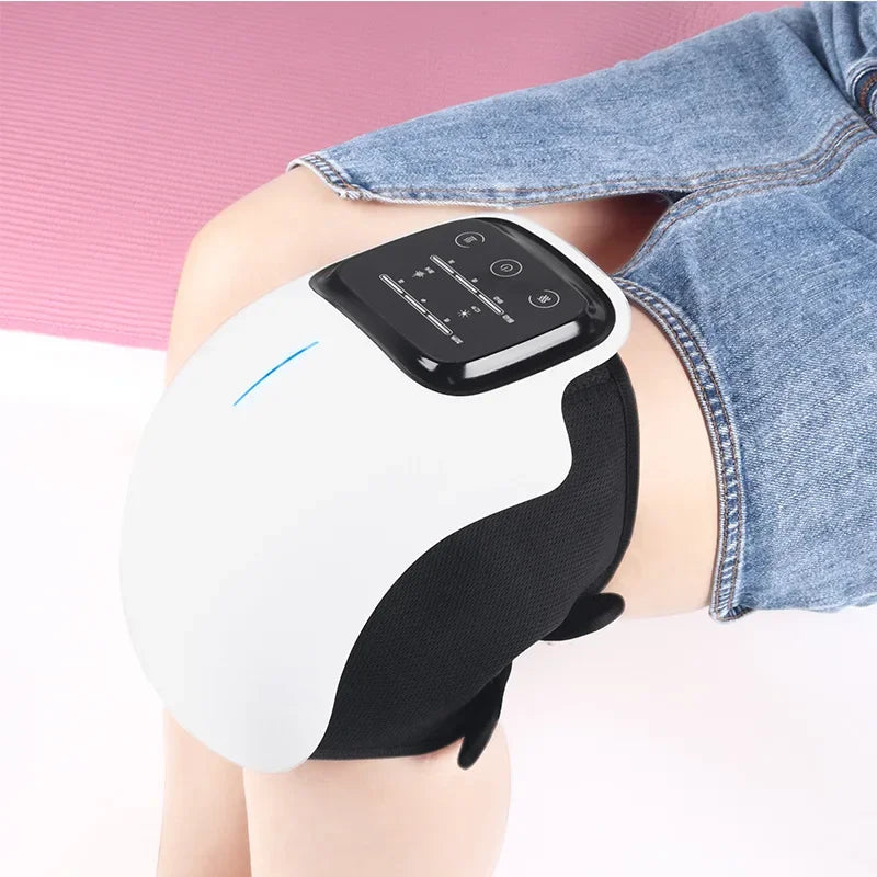 3-in-1 Cordless Knee Massager with Vibration, Heat, and Infrared Therapy for Pain Relief